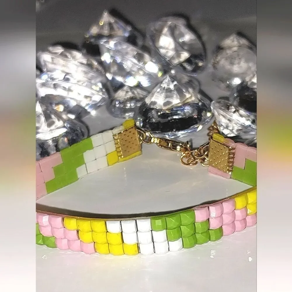 Super cute checkered kids bracelet - Picture 5 of 8